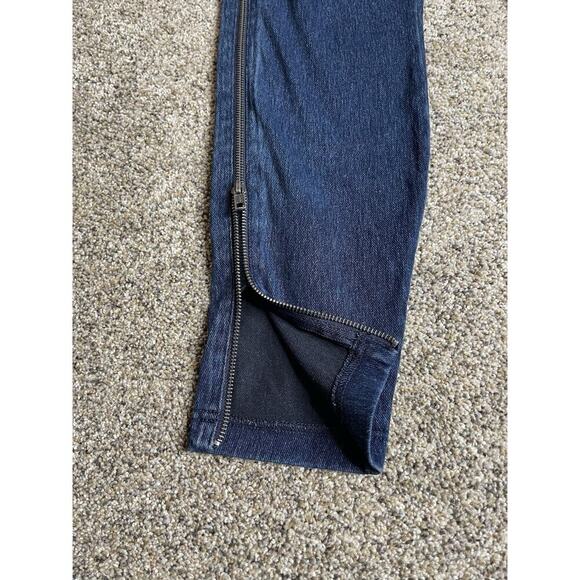 Lysse Ankle Denim Leggings Womens Medium Blue Stretch Jegging Pant Zipper Sides - Picture 2 of 5